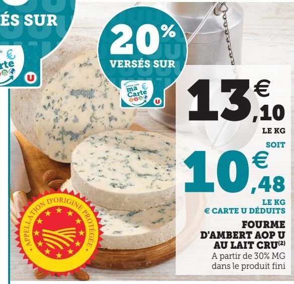 FOURME D'AMBERT AOP U AU LAIT CRU(2)