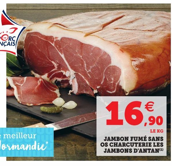 JAMBON FUMÉ SANS OS CHARCUTERIE LES JAMBONS D'ANTAN(1)