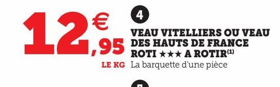 VEAU VITELLIERS OU VEAU DES HAUTS DE FRANCE ROTI £££ A ROTIR(1)