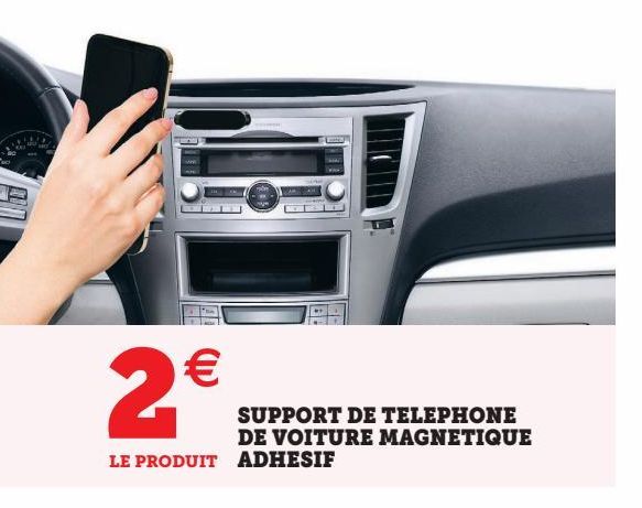 SUPPORT DE TELEPHONE DE VOITURE MAGNETIQUE ADHESIF