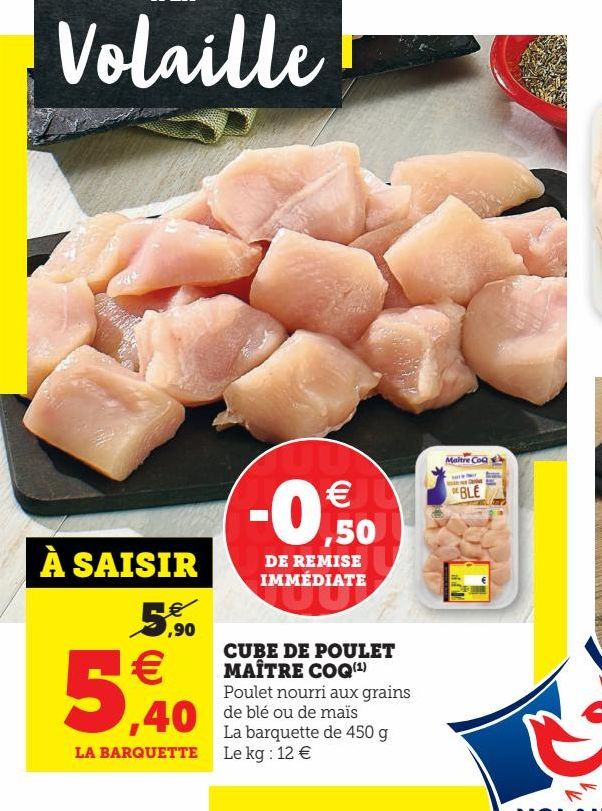 CUBE DE POULET MAÎTRE COQ(1)