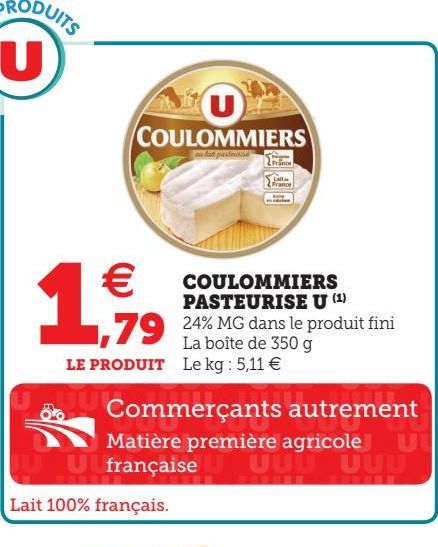 COULOMMIERS PASTEURISE U (1)