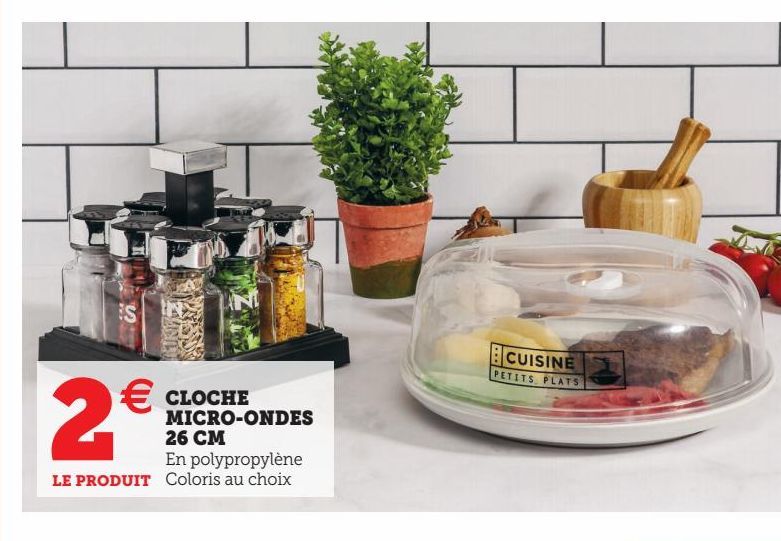 CLOCHE MICRO-ONDES 26 CM