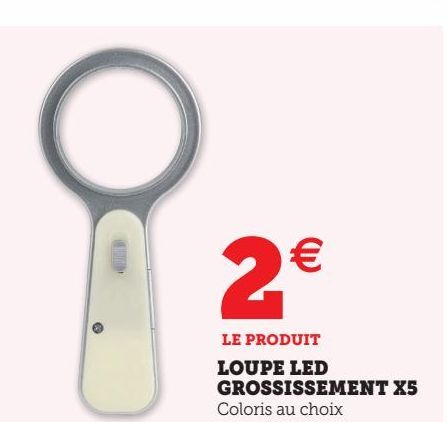 loupe led grossissement x5