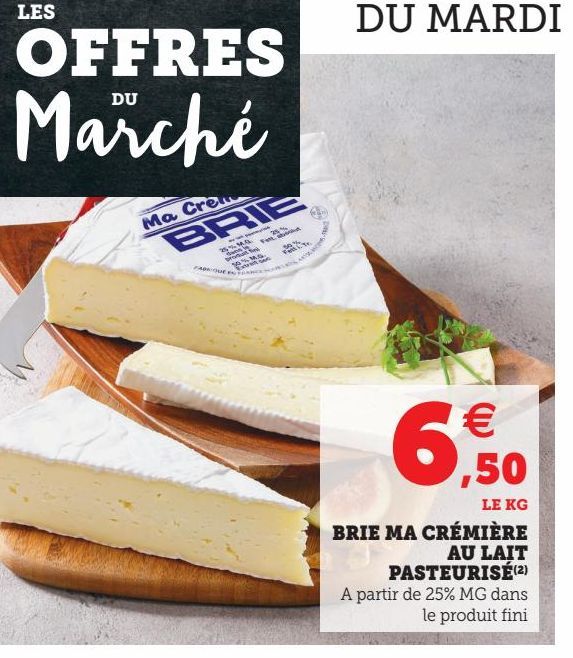 BRIE MA CRÉMIÈRE AU LAIT PASTEURISÉ(2)