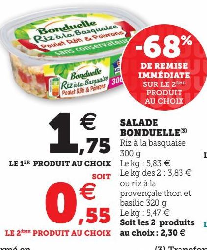 salade Bonduelle