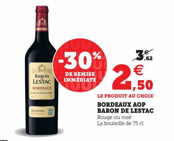 BORDEAUX AOP BARON DE LESTAC