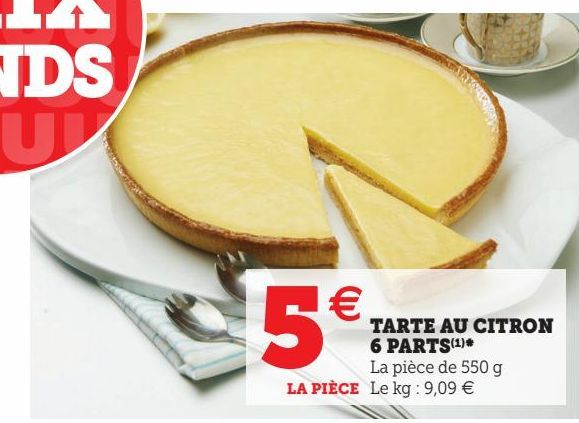 TARTE AU CITRON 6 PARTS(1)*