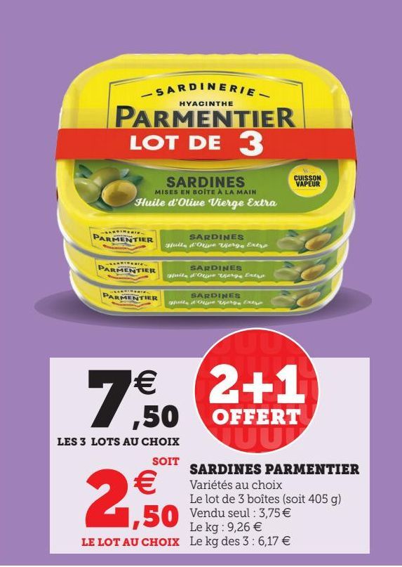 SARDINES PARMENTIER