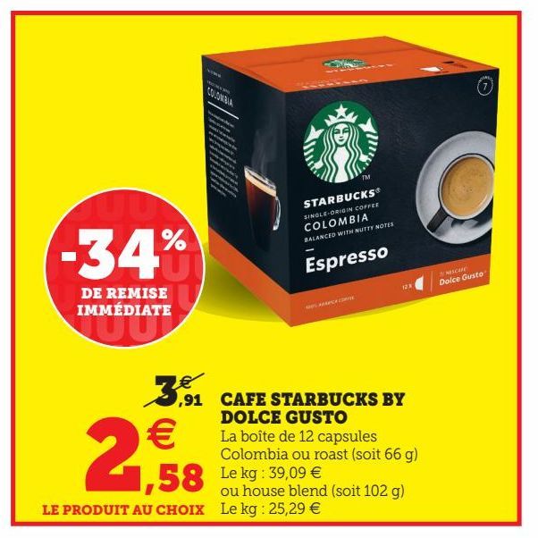 CAFE STARBUCKS BY DOLCE GUSTO