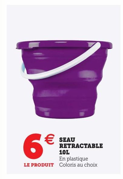 SEAU RETRACTABLE 10L