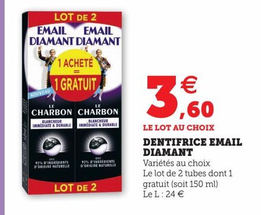 DENTIFRICE EMAIL DIAMANT