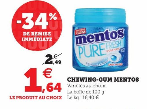 chewing-gums Mentos