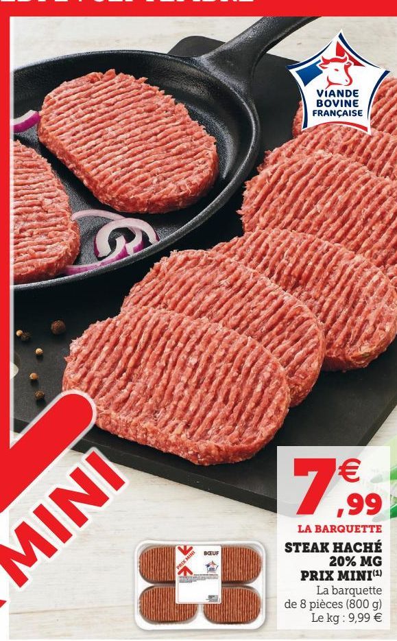 STEAK HACHÉ 20% MG PRIX MINI(1)