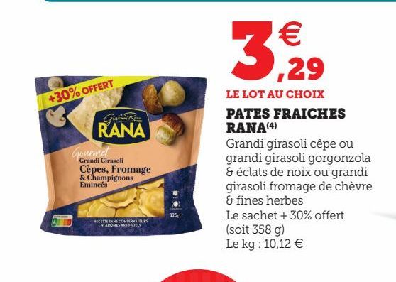 pâtes fraîches Rana