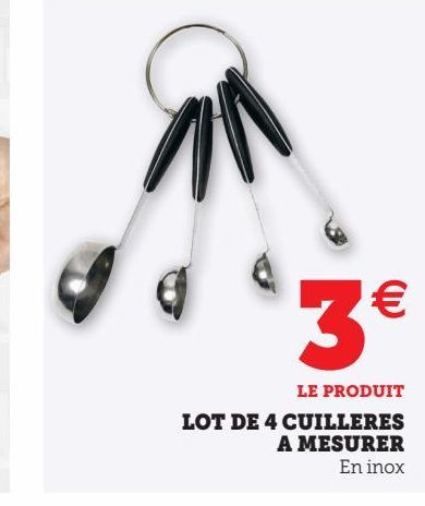 Lot de 4 cuillères a mesurer