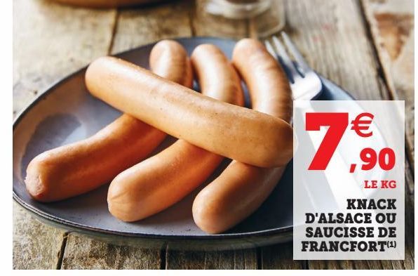 KNACK D'ALSACE OU SAUCISSE DE FRANCFORT(1)