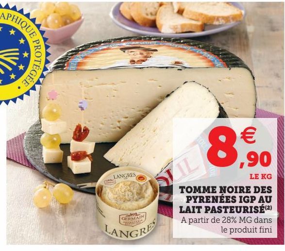 TOMME NOIRE DES PYRENÉES IGP AU LAIT PASTEURISÉ(2)