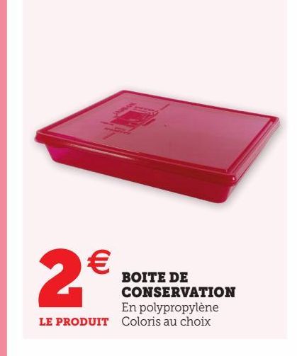 BOITE DE CONSERVATION