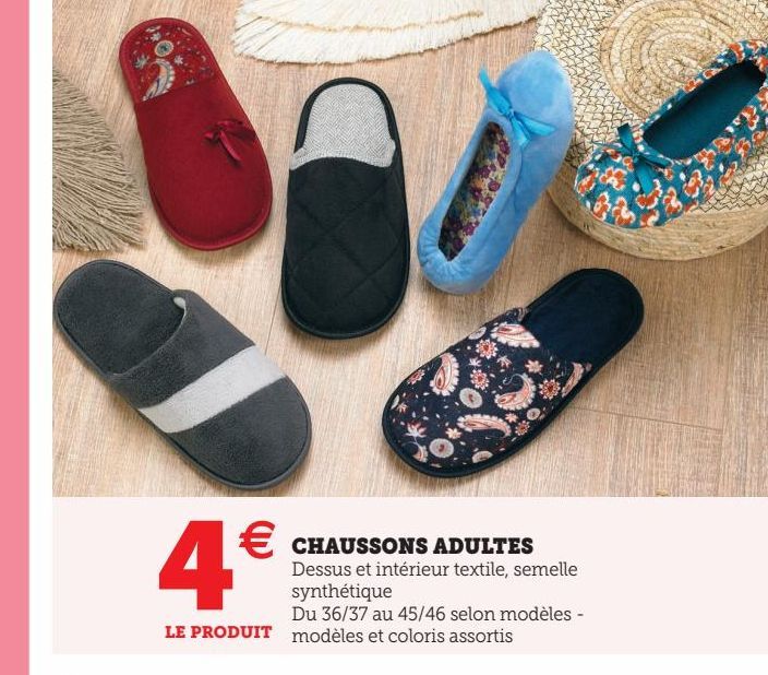 CHAUSSONS ADULTES