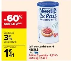 lait concentré nestlé