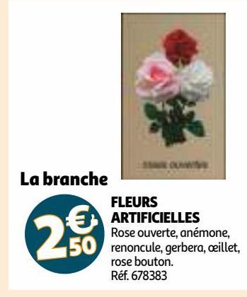 FLEURS ARTIFICIELLES