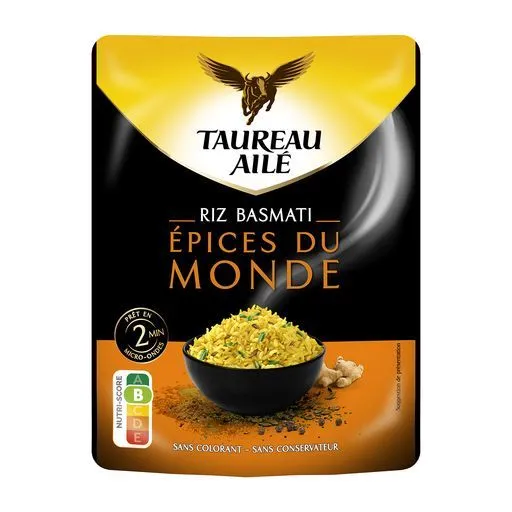 riz basmati micro ondable taureai ailé