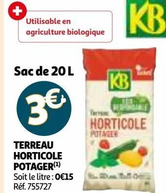 terreau horticole potager