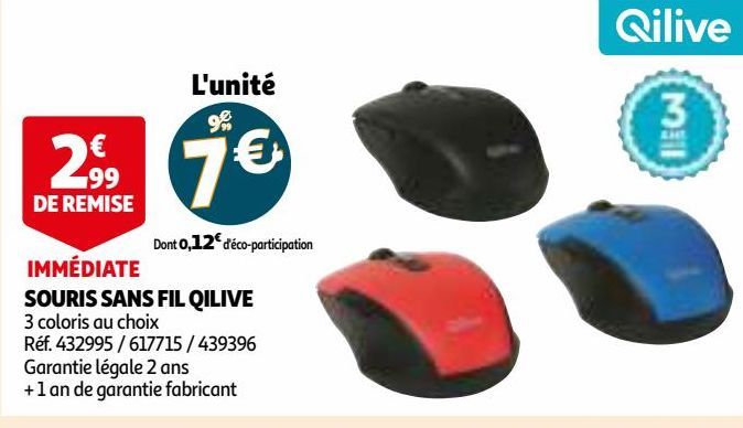 SOURIS SANS FIL QILIVE