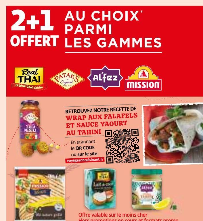 2+1 OFFERT AU CHOIX PARMI LES GAMMES 