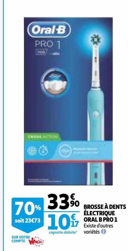 BROSSE À DENTS ÉLECTRIQUE ORAL B PRO 1