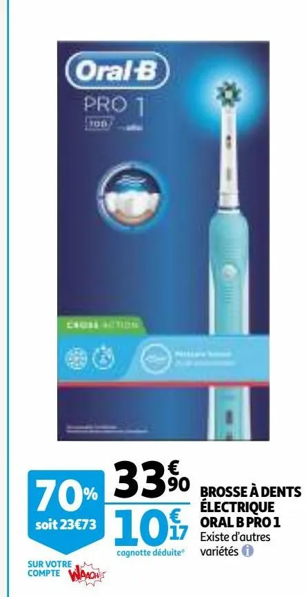 brosse à dents électrique oral b pro 1