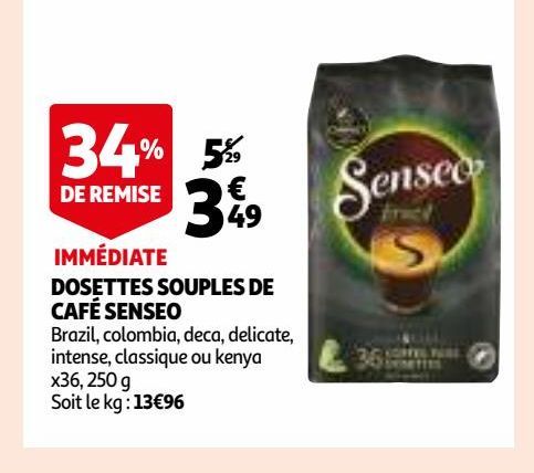 DOSETTES SOUPLES DE CAFÉ SENSEO