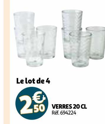 VERRES 20 CL