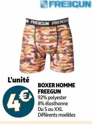 BOXER HOMME FREEGUN