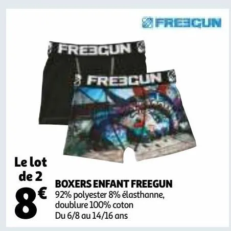 boxers enfant freegun
