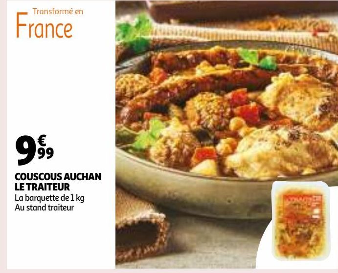 COUSCOUS AUCHAN LE TRAITEUR