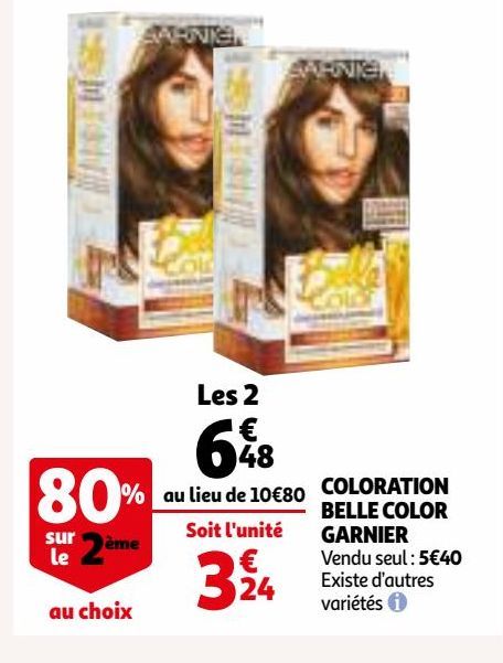 COLORATION BELLE COLOR GARNIER