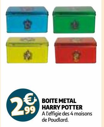 BOITE METAL HARRY POTTER