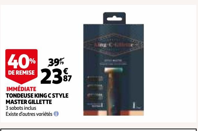 TONDEUSE KING C STYLE MASTER GILLETTE