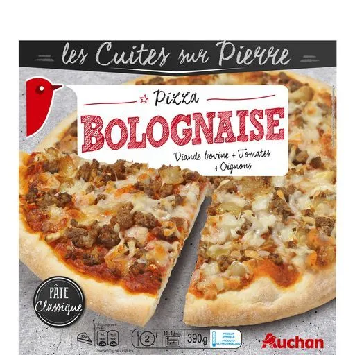 pizza bolognaise cuite sur pierre surgelée auchan