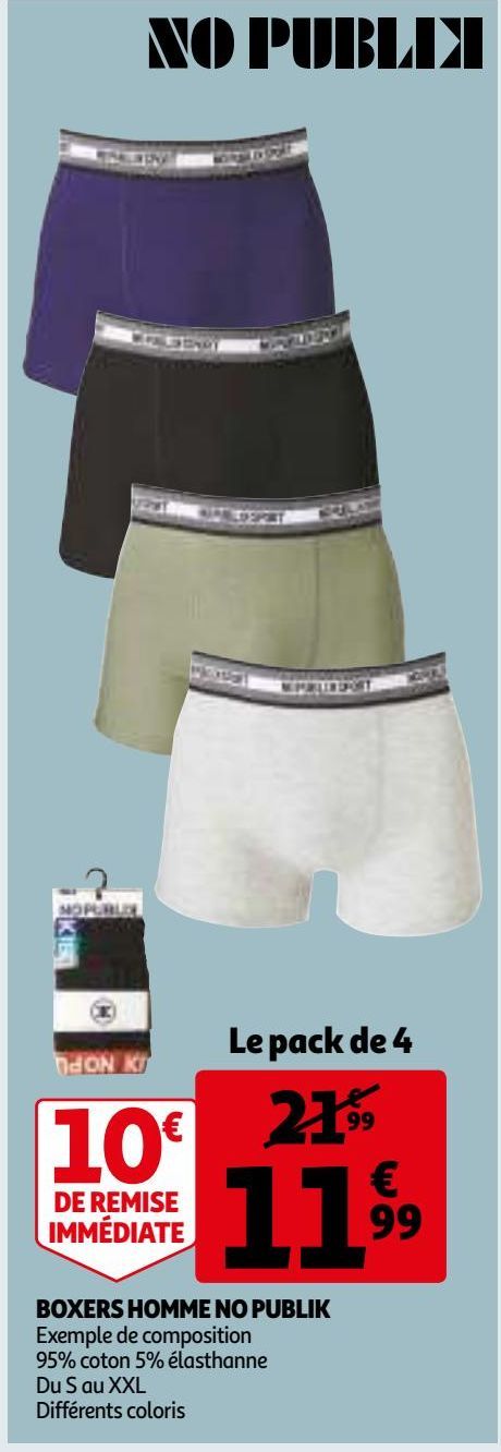 BOXERS HOMME NO PUBLIK