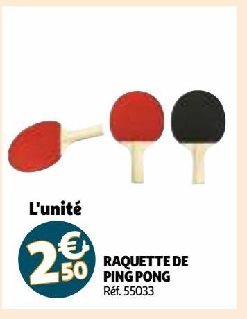 RAQUETTE DE PING PONG