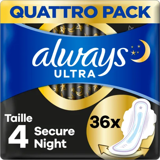 serviettes always ultra secure night