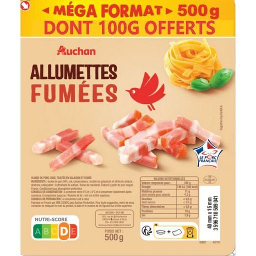 allumettes fumées auchan