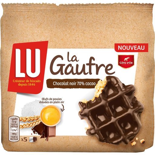 LA GAUFRE AU CHOCOLAT CÔTE D'OR LU