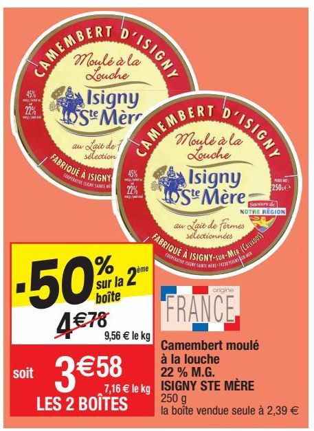 camembert Isigny Sainte Mére