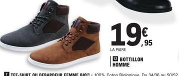 CE3332/  19€  LA PAIRE  12 BOTTILLON HOMME 