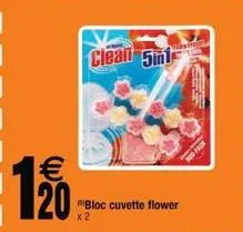 120  clean smi  sibloc cuvette flower  x 2 