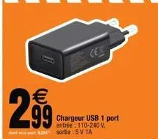 chargeur usb 